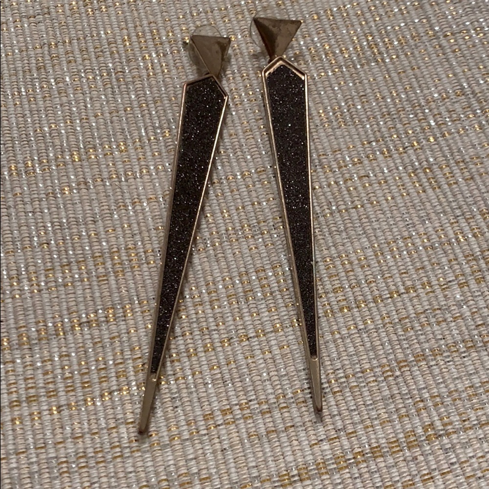 Black and gold Aldo earrings